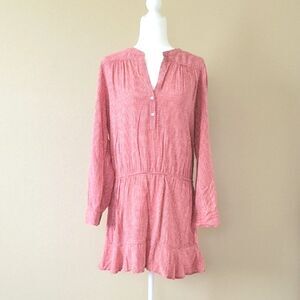 Joie Acey Western Rose Pink Mini Dress - Size Large